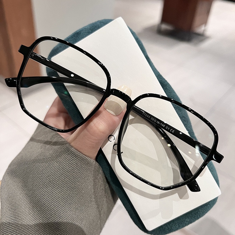 Large Frame Irregular Glasses Round Face Super Light Oversized - Image 3