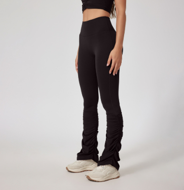 Pile Pants Yoga Fitness Outdoor Sports Suit Black - Shop at LoveMi