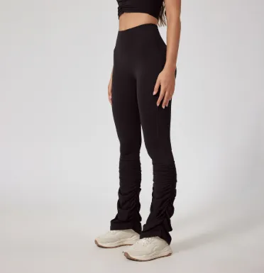 Pile Pants Yoga Fitness Outdoor Sports Suit Black - Shop at LoveMi