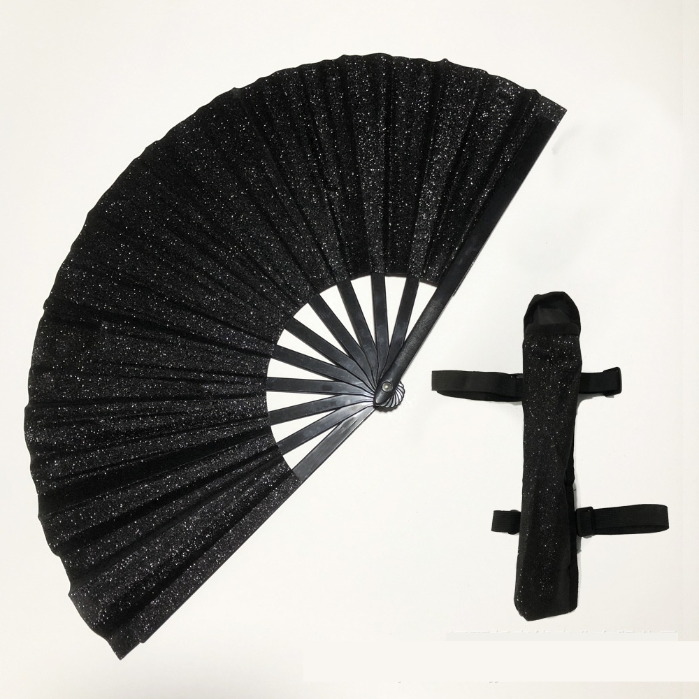 33cm Glitter Fan With Fan Bag