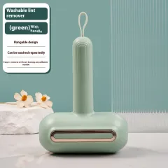 Environmentally Friendly Portable Washable Hair Collector Handle - Light Green Handle - View 1