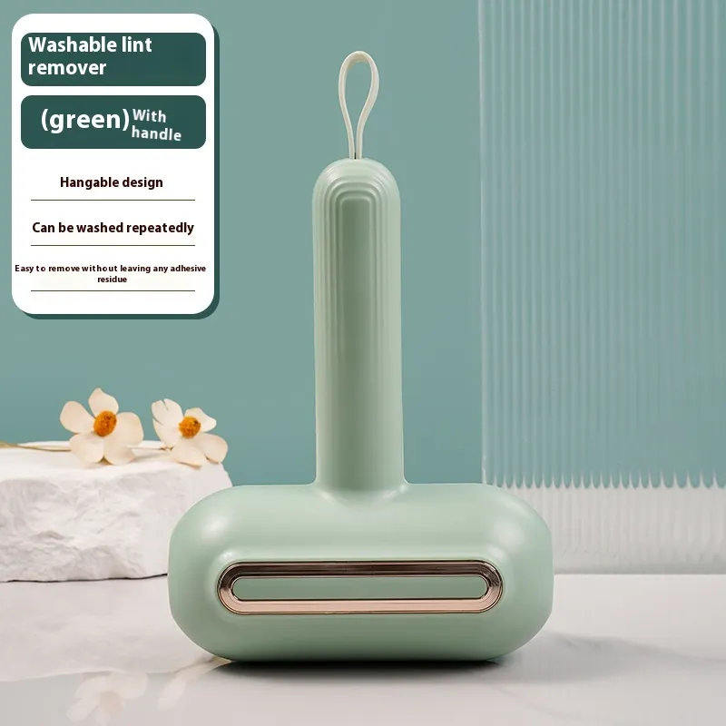 Environmentally Friendly Portable Washable Hair Collector Handle - Light Green Handle