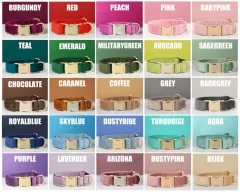 Multiple Colour Velvet Personalise Dog Collar Leash Set With Bow - Dog Collar - View 1