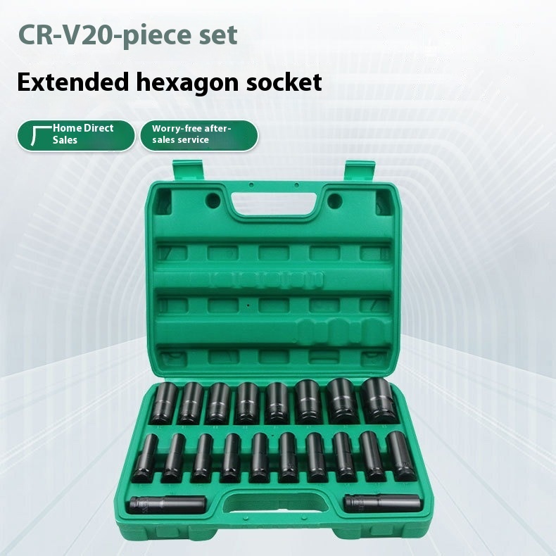 Lengthened Hexagon Socket 20-piece Electrophoresis Black Manual Sleeve