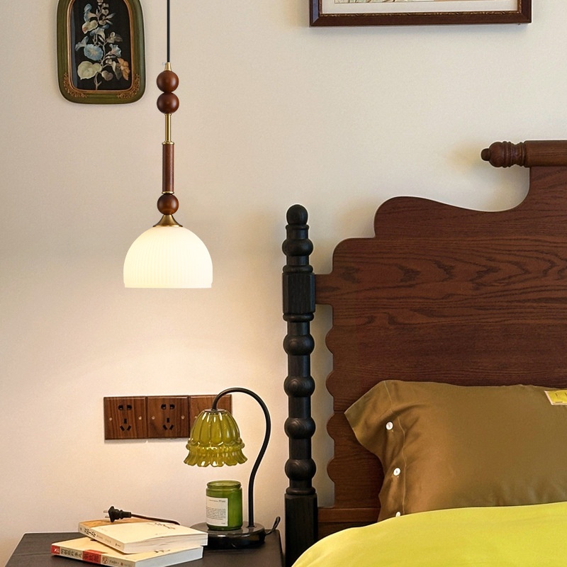 Chinese Style French Bedside Small Droplight Retro