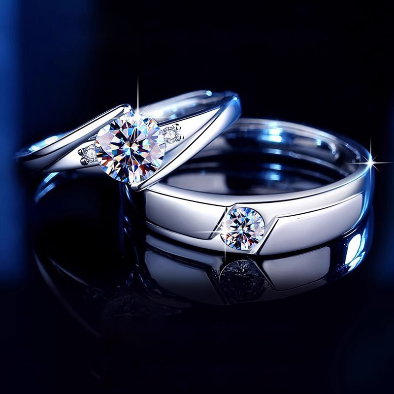 925 Silver Mobius Strip Couple Ring