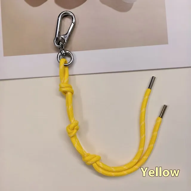 Pendant Design Sense Hand woven Lanyard Accessories Yellow - Shop at LoveMi