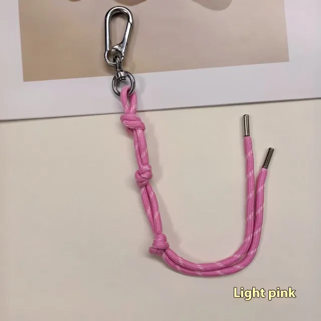 Pendant Design Sense Hand woven Lanyard Accessories Light Pink - Shop at LoveMi