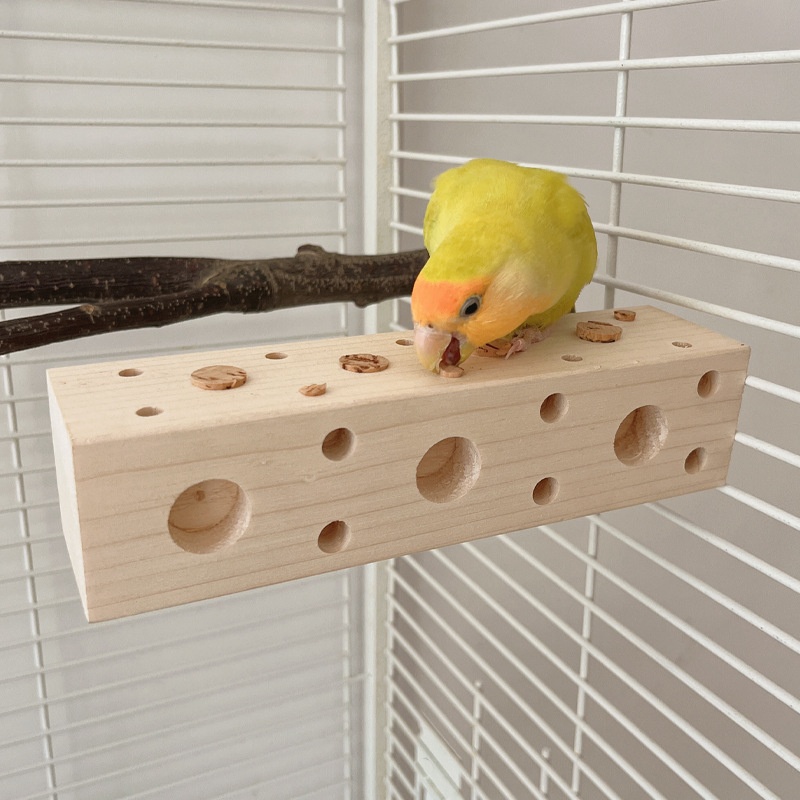 Parrot Educational Toy For Gnawing Wood