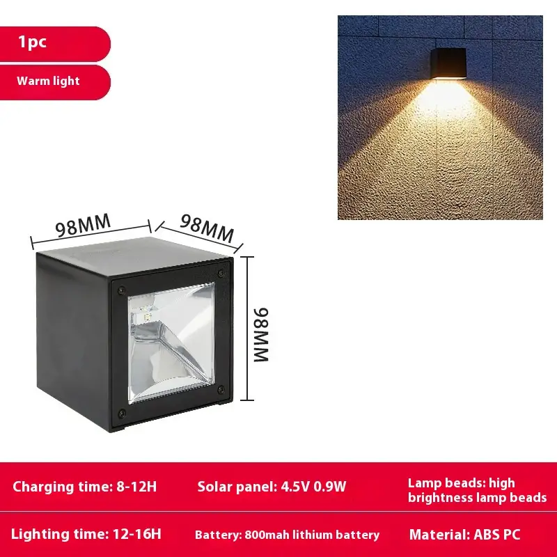 Solar Outdoor Landscape Waterproof Wall Lamp