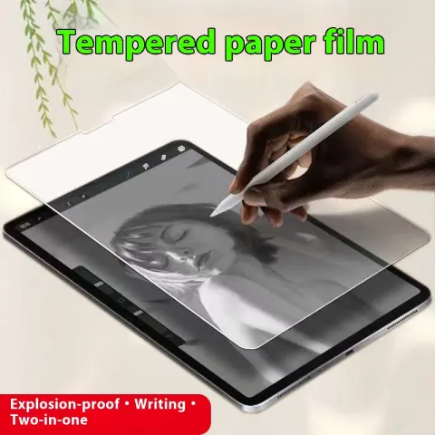 Tempered Writing Paper Film Glass Applicable Flat Plate