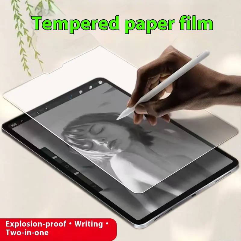 Tempered Writing Paper Film Glass Applicable Flat Plate