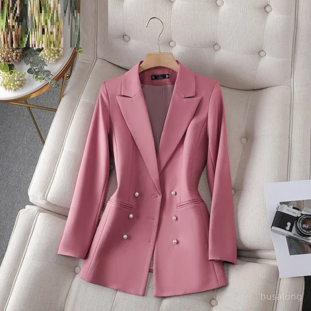 Women's Long sleeved Professional Formal Wear Women's Jacket Rose Top - Shop at LoveMi
