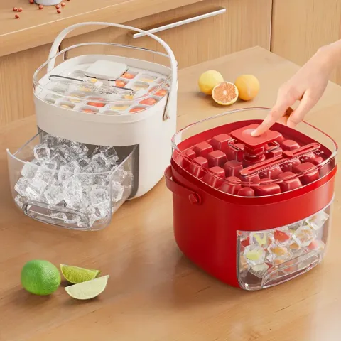Press-type Convenient Outdoor Portable Ice Tray Large Capacity Ice