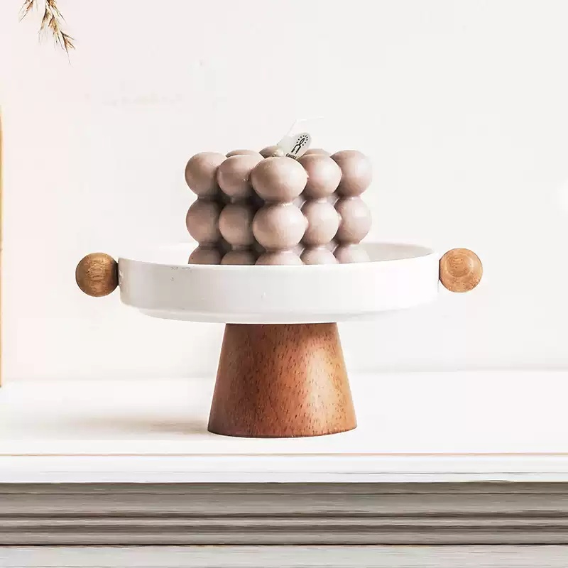 Ceramic Candlestick Base Tray