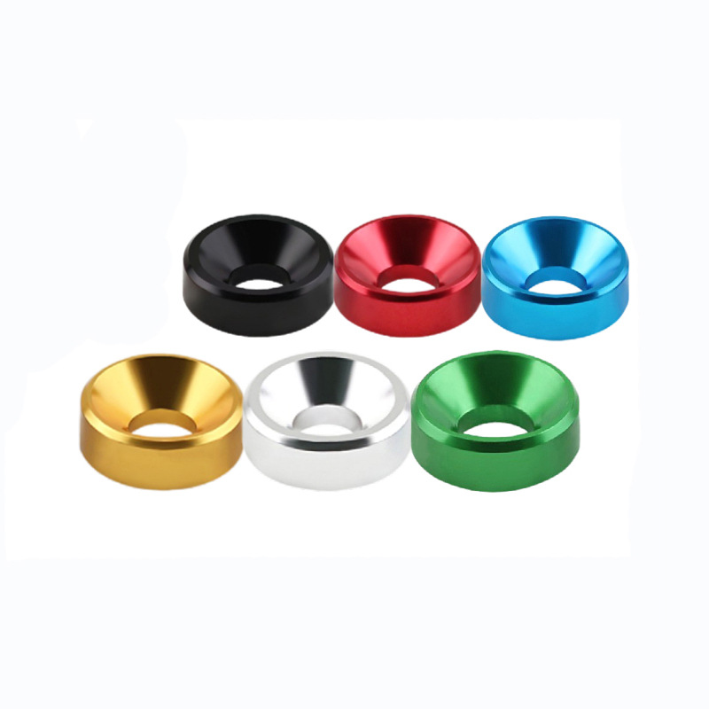 Color Tapered Countersunk Head Screw Bolt Washer Flat Pad