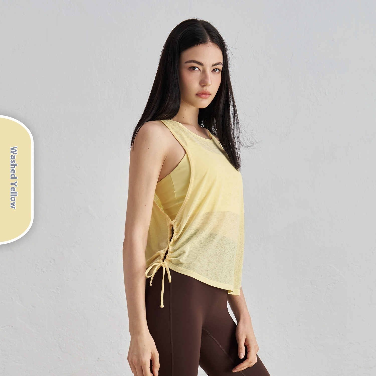 Bunchy Yarn Yoga Blouse Sport Waistcoat For Women