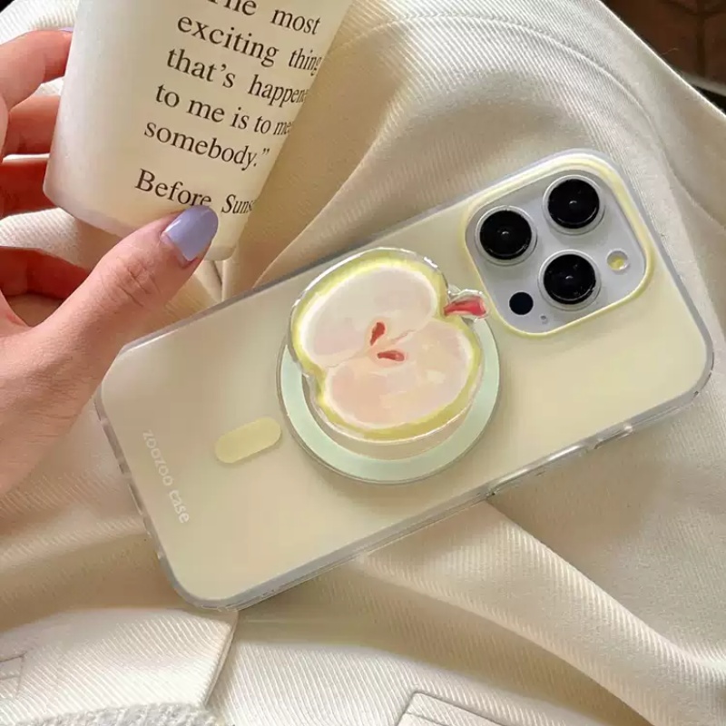Simple Solid Color Magnetic Phone Case Drop-resistant