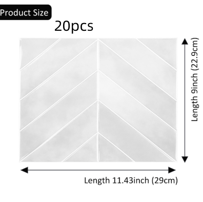 Jade kitchen oil resistant 3D self-adhesive wall sticker