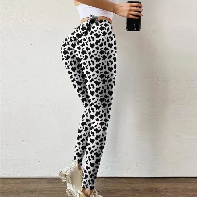 Cows Pattern Yoga Workout Pants Women Cows Pattern - Shop at LoveMi