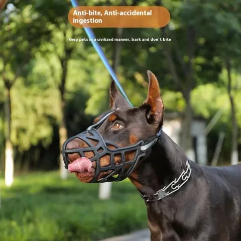 Adjustable Anti Bite Reflective Dog Mouth Cover