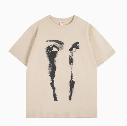 American Retro Cotton Short Sleeve Khaki - Shop at LoveMi