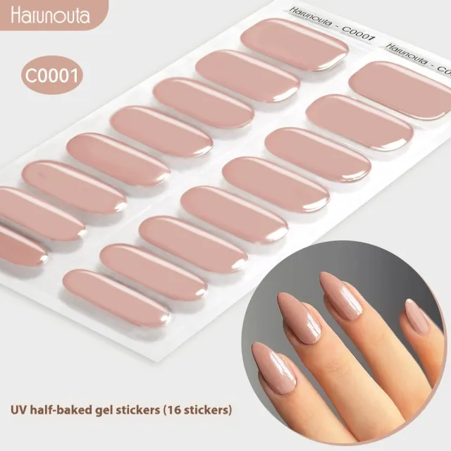 Nail Stickers UV Gel Nail Sticker Semi curing C0001 - Shop at LoveMi