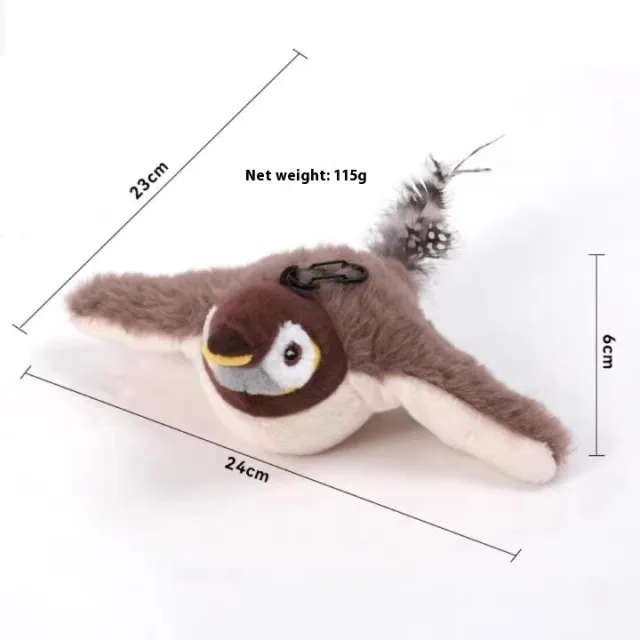 Sound Vibration sensing Funny Smart Cat Toy Shaking Bird - Shop at LoveMi