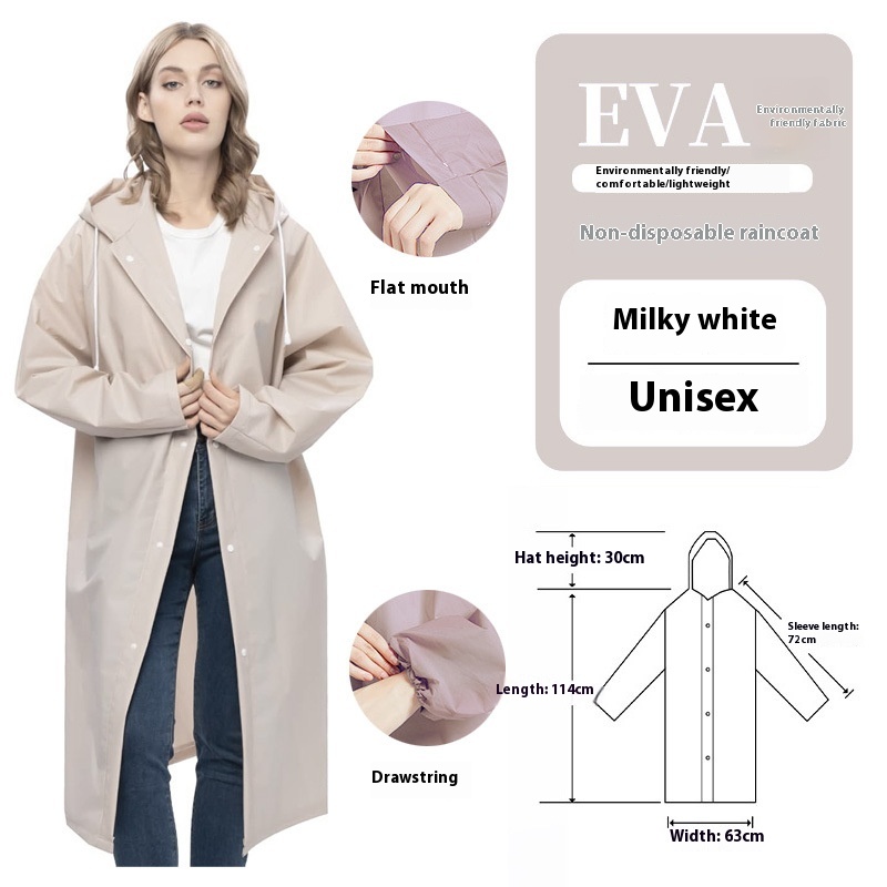 Disposable Thickened Raincoat Eva Raincoat Scenic Spot Hiking Rafting Concert Marathon Commonly Used