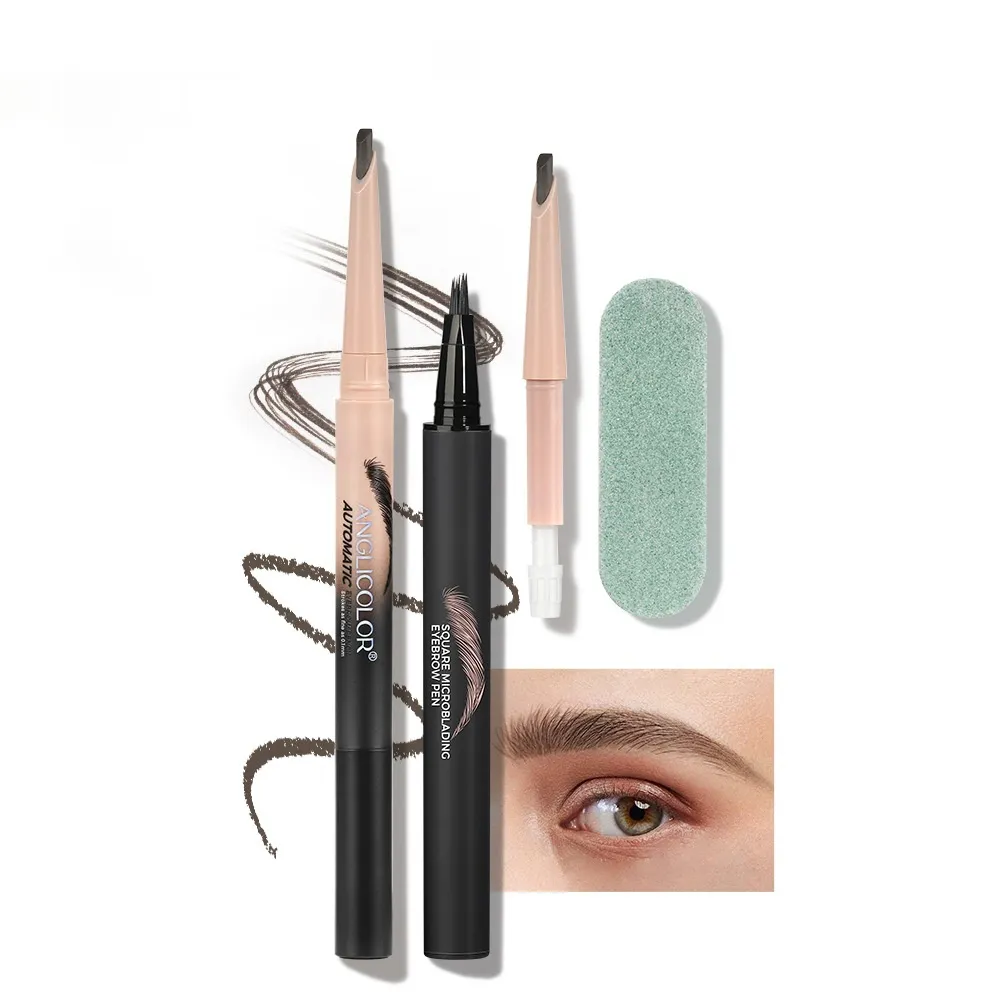 Liquid Water Eyebrow Pencil Sets Of Boxes Smooth Discoloration Resistant - 03Graybrown