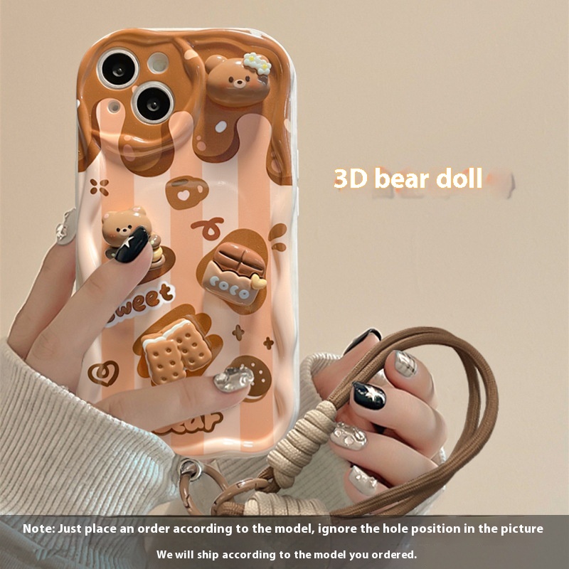 Suitable For 15pro Phone Case Chocolate Doll Lanyard - Image 2