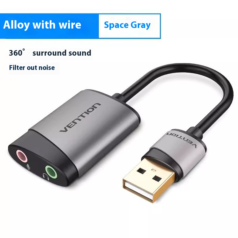 USB External Sound Card to Headphone Audio Interface Adapter Converter - 第 6/6 張圖片