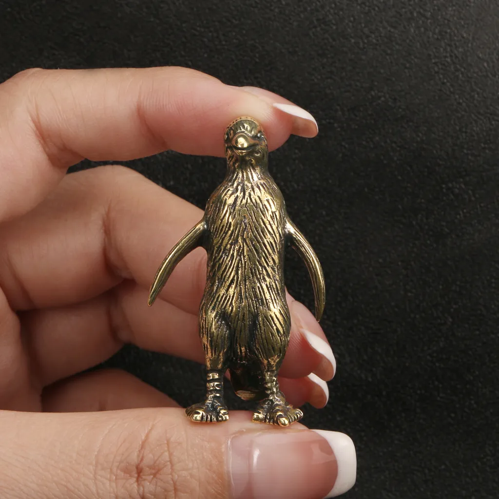 Brass Emperor Penguin Copper Ornament Crafts - Brass