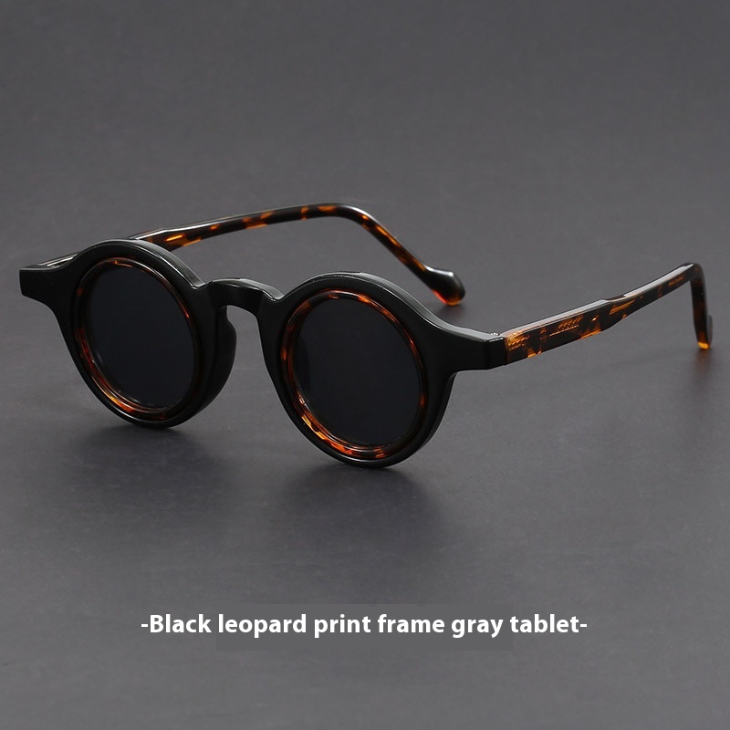 Retro Handmade Tofu Pudding-frame Sunglasses Women’s Retro Thick-frame Sunglasses