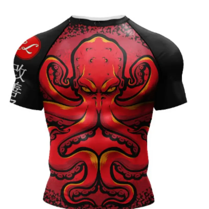 New 3D Digital Printing Short-sleeved Men's Sweat-wicking Breathable T-shirt