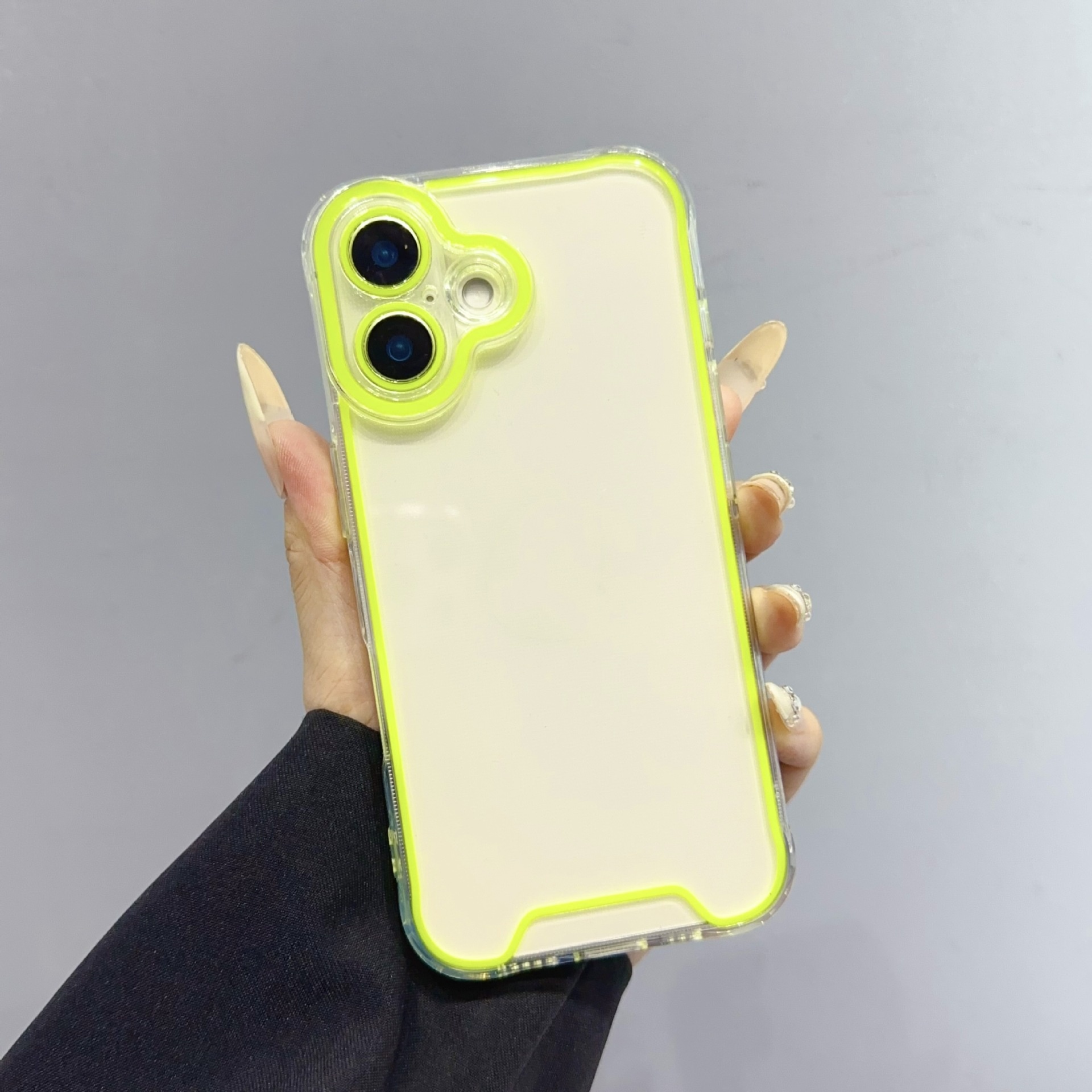 Simple Solid Color Fashion Luminous Phone Case - Image 3