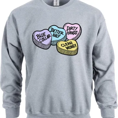 Letter Fleece Printed Casual Long Sleeve Sweatshirt Gray - Shop at LoveMi