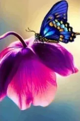 Diamond Painting Cartoon Butterfly Landscape Pattern 40X30Cm - Shop at LoveMi
