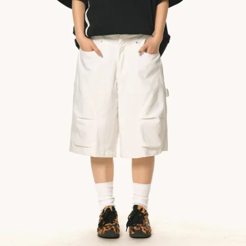 Original Retro Deconstructing Cargo Shorts White - Shop at LoveMi