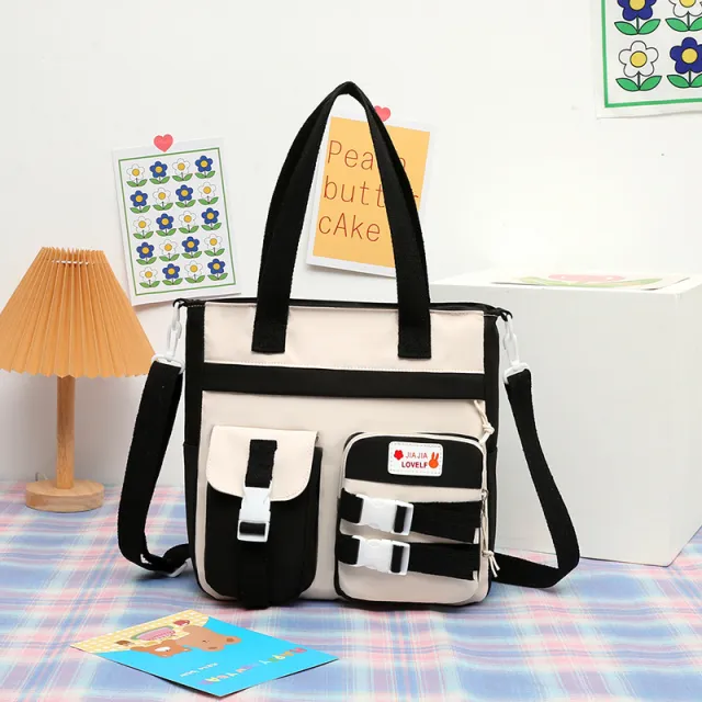 Elementary School Students' One Shoulder Art Bag, Boys' And Girls' Study Bag Black - Shop at LoveMi
