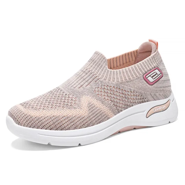 Jianbu Soft Bottom Fashionable Breathable Sneaker Women Beige - Shop at LoveMi