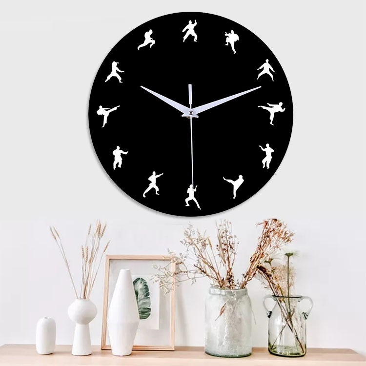 Acrylic Noiseless Hanging Clock Creative Decoration