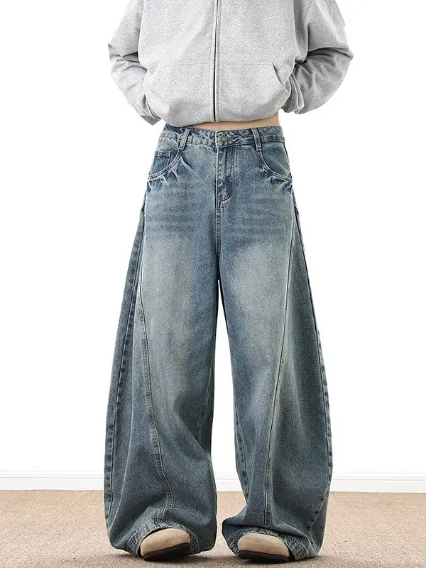 Men's And Women's American Retro Loose Pants