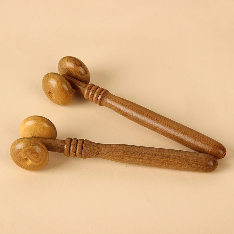 Wooden Sandalwood Massager Hand Push Roller