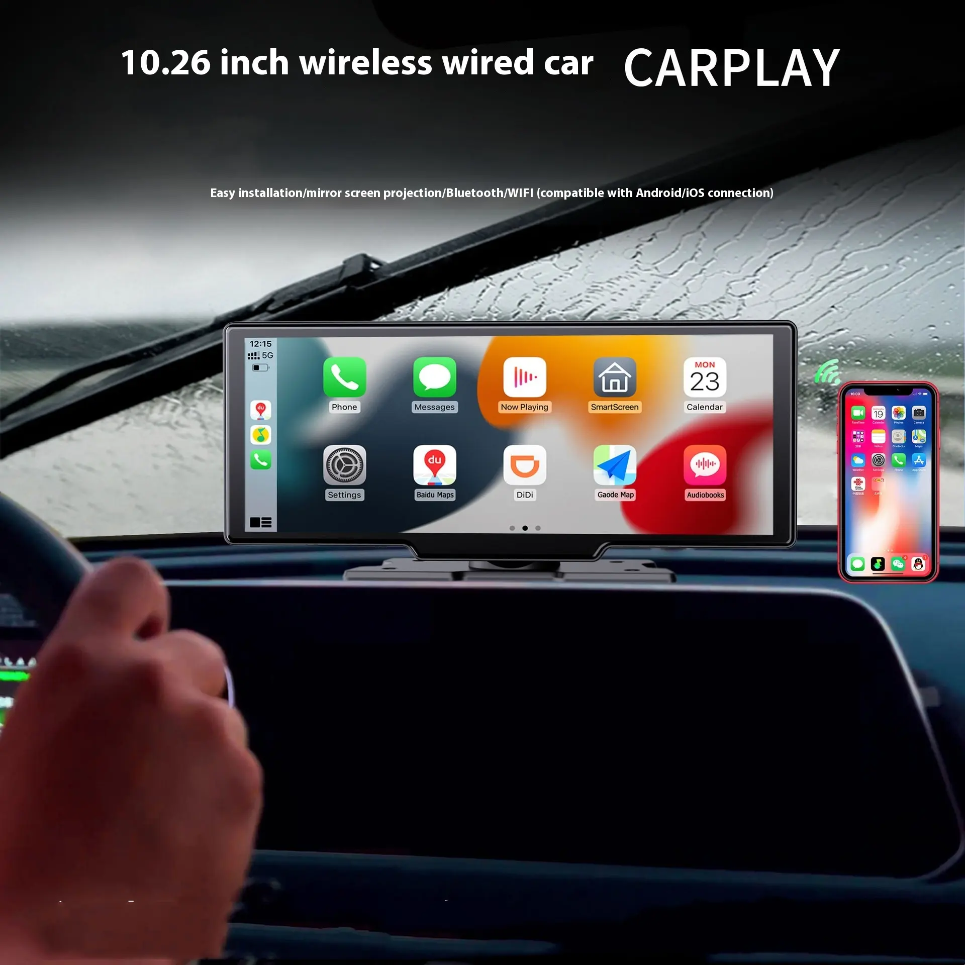 Wireless Carplay Light Sense Wifi Navigation Driving