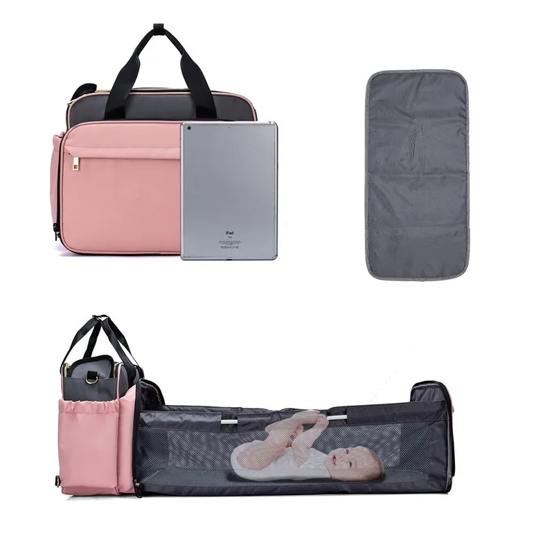 Portable Folding Baby Bed Mummy Bag Messenger Bag