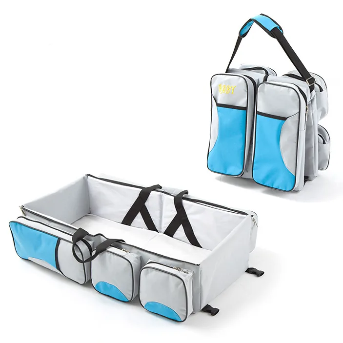 New Multi Function Mommy Bag Type Baby Portable Bed