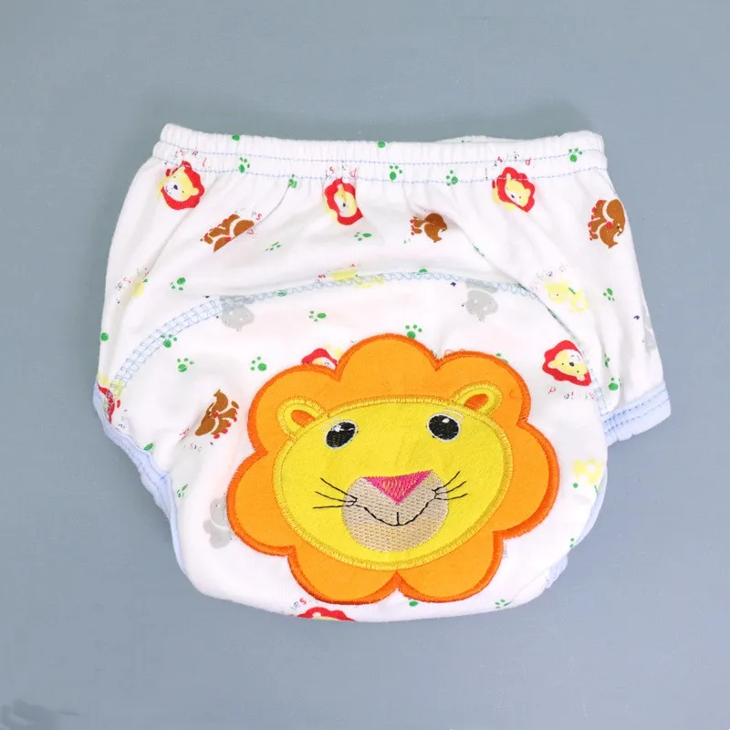 Summer Embroidered Baby Cotton Learning Pants Diaper