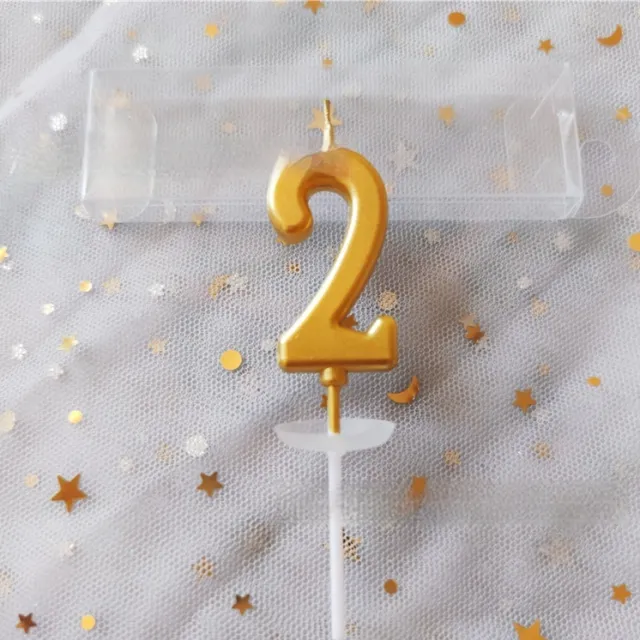 Digital Candle Birthday Cake Baking Decoration Number 2 - Shop at LoveMi