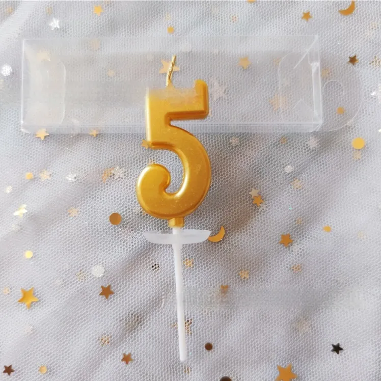 Digital Candle Birthday Cake Baking Decoration - Number 5